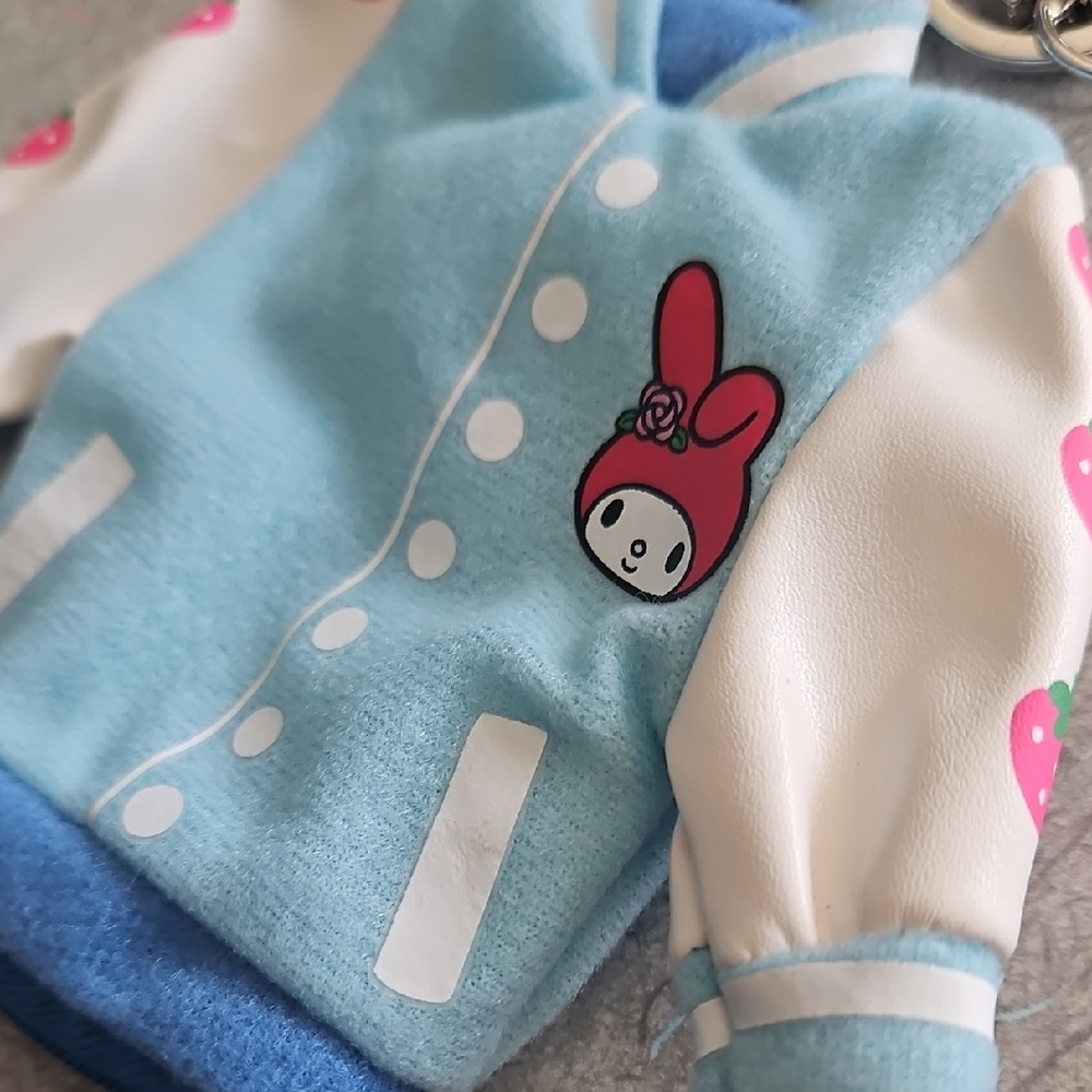 Sanrio My Melody Blue and White Jacket Keychain - Picture 3 of 14